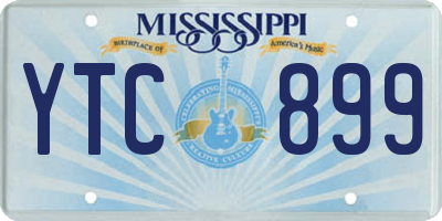 MS license plate YTC899
