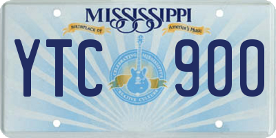 MS license plate YTC900