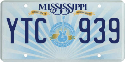 MS license plate YTC939