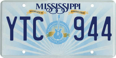 MS license plate YTC944