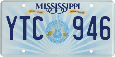 MS license plate YTC946