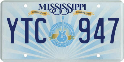 MS license plate YTC947