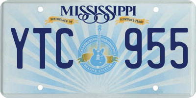 MS license plate YTC955