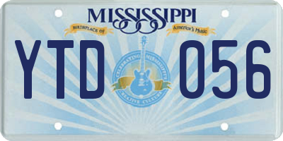 MS license plate YTD056