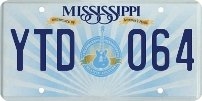 MS license plate YTD064