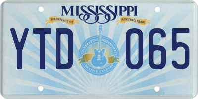 MS license plate YTD065