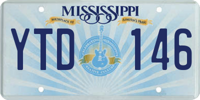 MS license plate YTD146