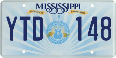 MS license plate YTD148