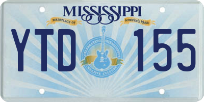 MS license plate YTD155