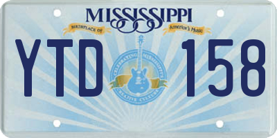 MS license plate YTD158