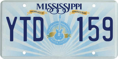 MS license plate YTD159