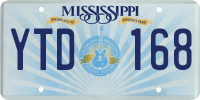 MS license plate YTD168