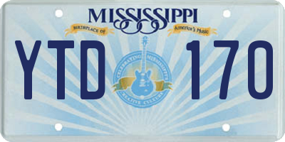 MS license plate YTD170