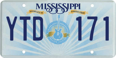 MS license plate YTD171