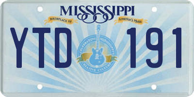 MS license plate YTD191