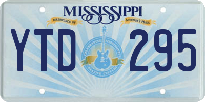 MS license plate YTD295