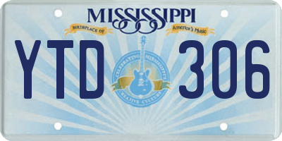 MS license plate YTD306