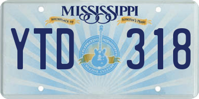 MS license plate YTD318