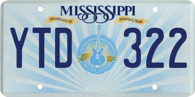 MS license plate YTD322