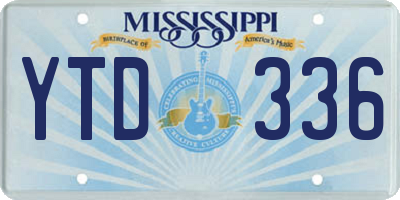 MS license plate YTD336