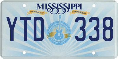 MS license plate YTD338