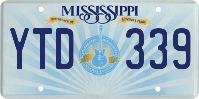 MS license plate YTD339