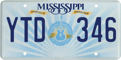 MS license plate YTD346