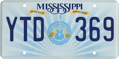 MS license plate YTD369