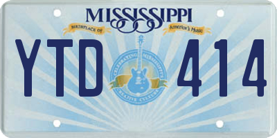 MS license plate YTD414