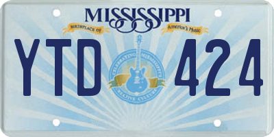 MS license plate YTD424