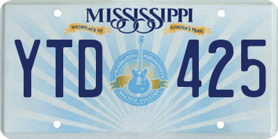 MS license plate YTD425