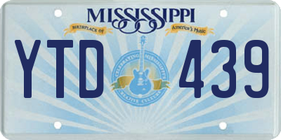 MS license plate YTD439