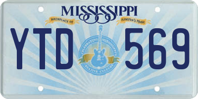 MS license plate YTD569
