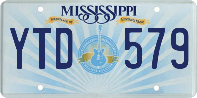 MS license plate YTD579