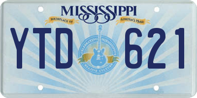 MS license plate YTD621