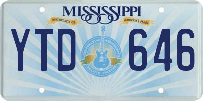 MS license plate YTD646