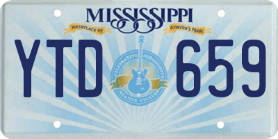 MS license plate YTD659
