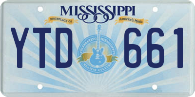 MS license plate YTD661