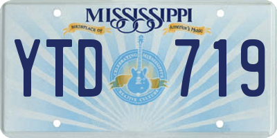 MS license plate YTD719