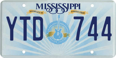 MS license plate YTD744