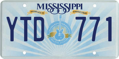 MS license plate YTD771