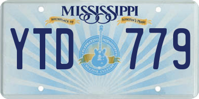 MS license plate YTD779