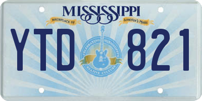 MS license plate YTD821