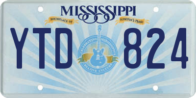 MS license plate YTD824