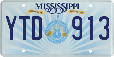 MS license plate YTD913
