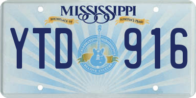 MS license plate YTD916