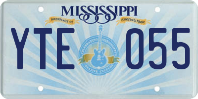 MS license plate YTE055