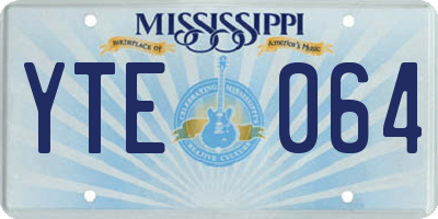 MS license plate YTE064
