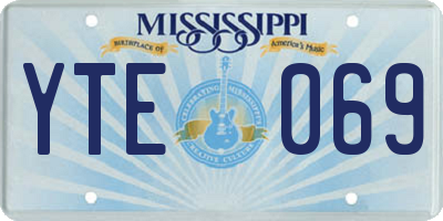 MS license plate YTE069