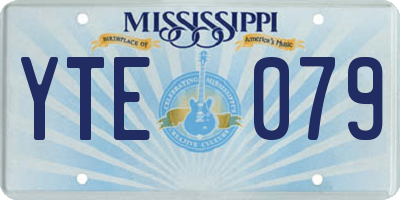 MS license plate YTE079
